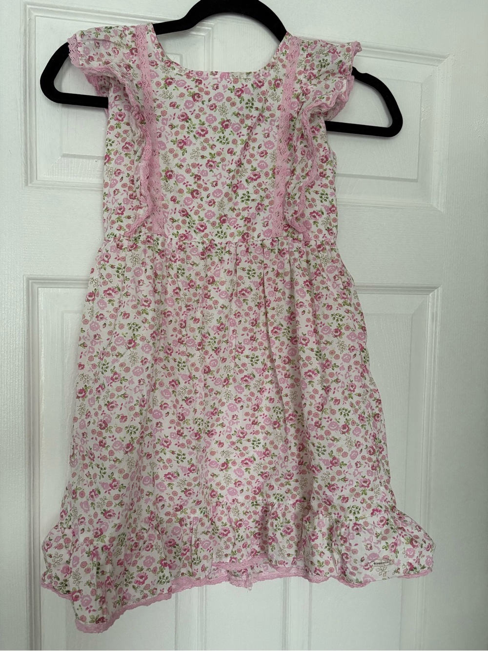 American Girl x LoveShackFancy Pink Floral Ruffle Dress Girls 8